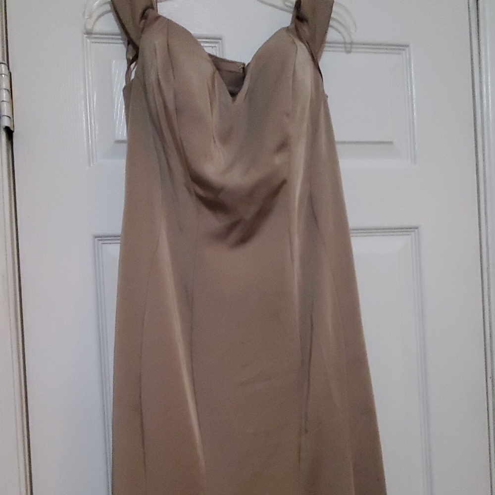 Nude colored formal gown